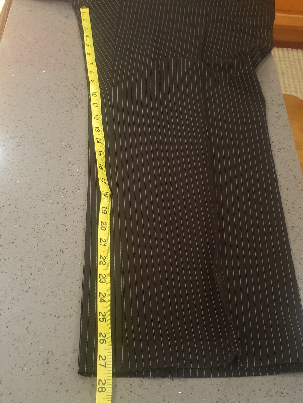 Worthington Black Pinstripe Trousers, Size 20W - Picture 8 of 9